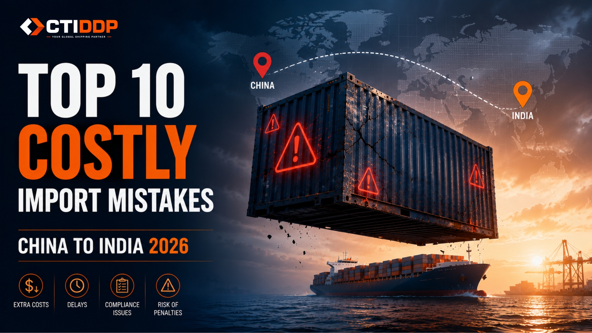Top 10 common mistakes Indian importers make when shipping from China to India in 2026